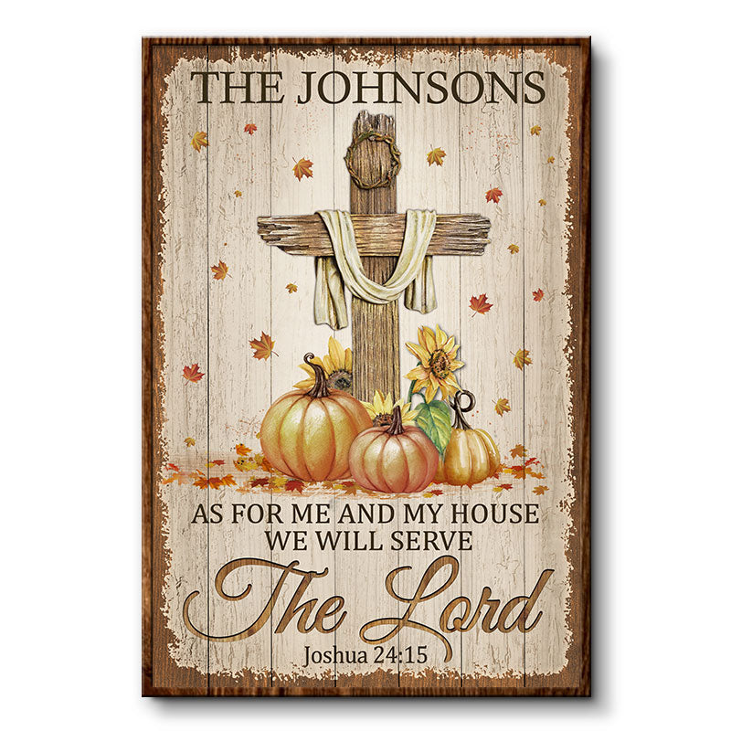 As For Me And My House Christian Jesus - Personalized Custom Poster
