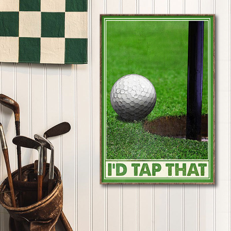 Golf Tap That Customized Poster