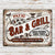 Grilling Proudly Serving Whatever You Bring, Good Friends, Good Time - Funny Bar & Grill For Summer Vibes, Friends Party Classic Metal Signs