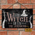Halloween Witch Is In Custom Wood Rectangle Sign, Welcome Sign For Haunted House Halloween Party Decorations