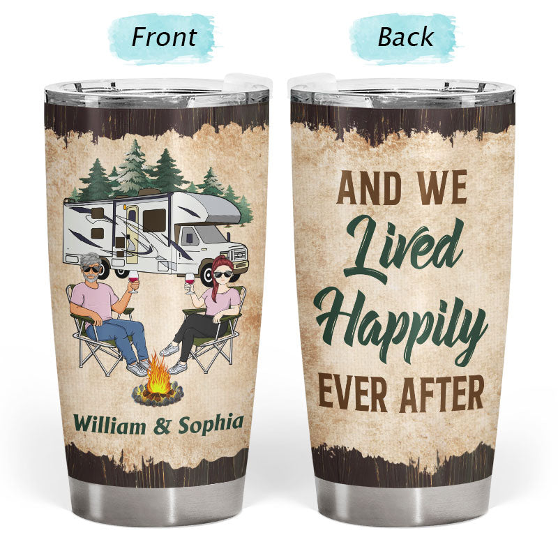 Let's Sit By The Campfire - Personalized Camping Tumbler