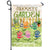 Grandmother Flower Handprint Garden - Family Gift - Personalized Custom Flag