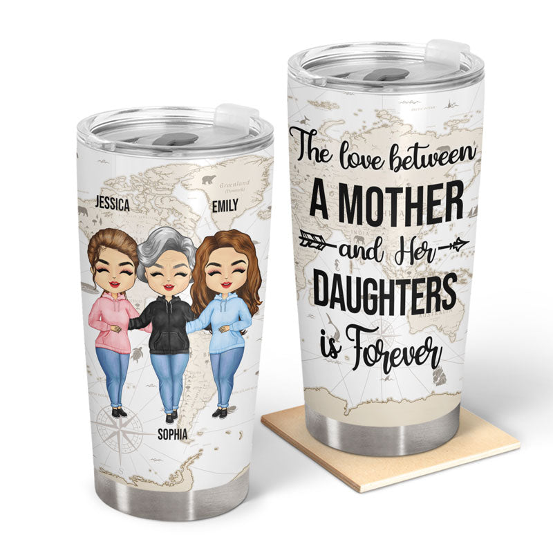 The Love Between Is Forever - Gift For Family - Personalized Custom Tumbler
