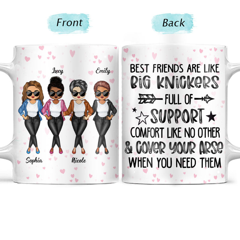 Full Of Support Comfort Like No Other Best Friends Personalized Custom White Edge-to-Edge Mug