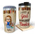 A Girl Who Loves Books Reading - Reading Gift - Personalized Custom Triple 3 In 1 Can Cooler
