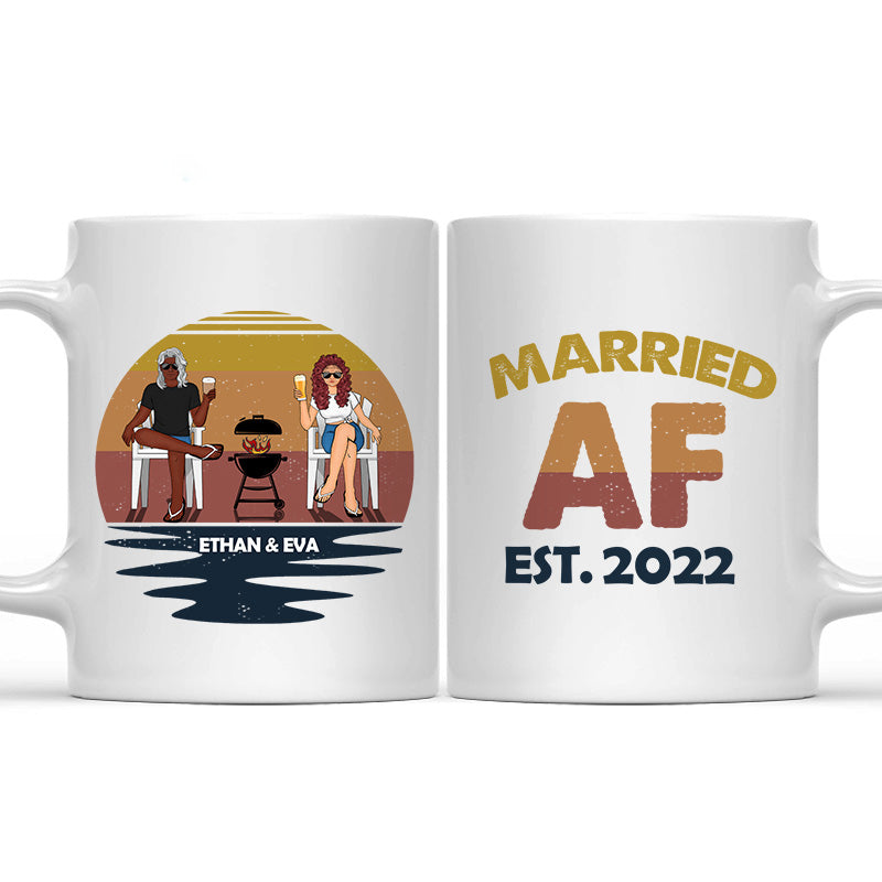 Married AF - Gift For Couples - Personalized Custom Mug