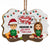 Christmas Couple Hubby Wifey Season - Personalized Wooden Ornament