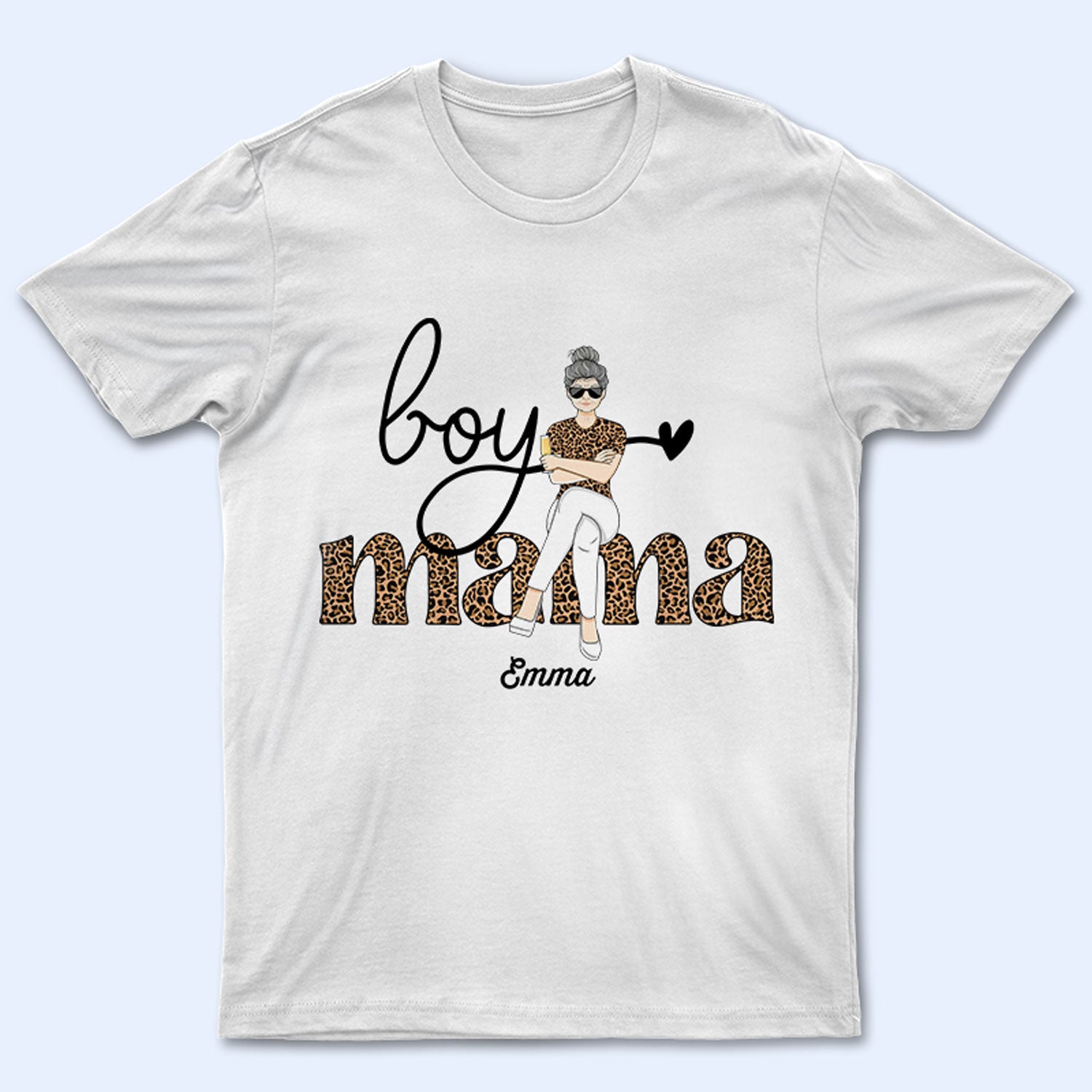 Mother Gift Boys Mama - Gift For Mom - Personalized Custom T Shirt
