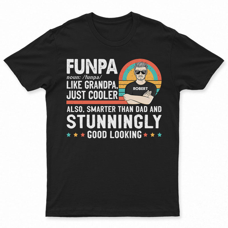 Funpa Gift For Grandpa - Personalized Custom T Shirt