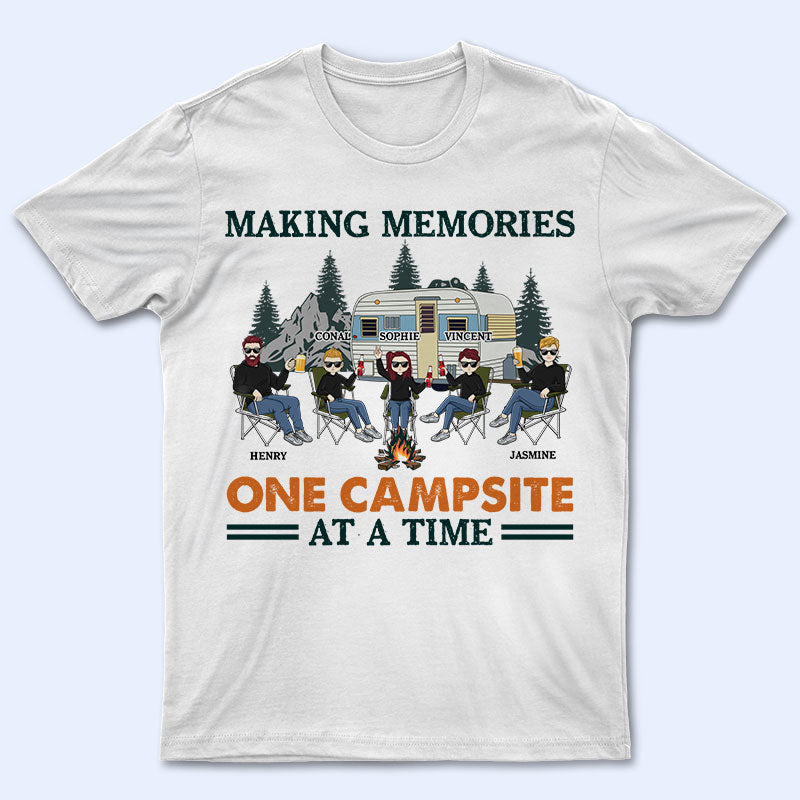 Camping Family Making Memories - Gift For Family - Personalized Custom T Shirt