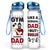 Gym Dad Normal Dad But Cooler - Gift For Gym Father - Personalized Custom Water Tracker Bottle