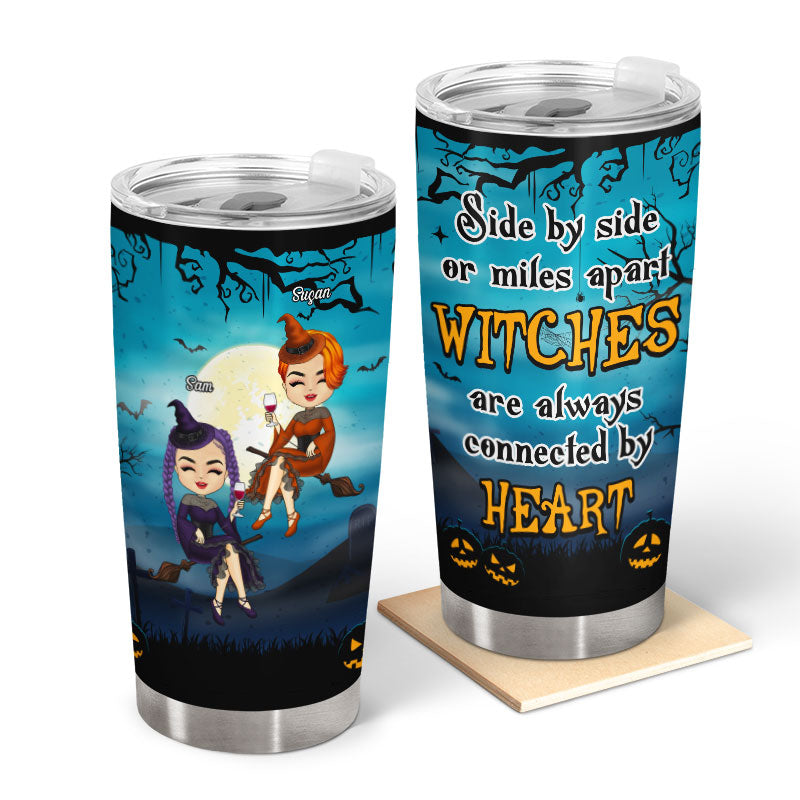 Friendship Witches Are Always Connected By Heart - Gift For Bestie - Personalized Custom Tumbler