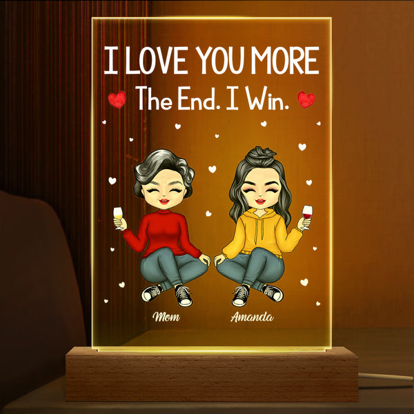 Customized Mom Gifts I Love You More The End I Win Love Personalized N –  BackyardPeaks