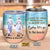 Let's Go To The Beach, Old Couple, Couple Gift, Custom Wine Tumbler