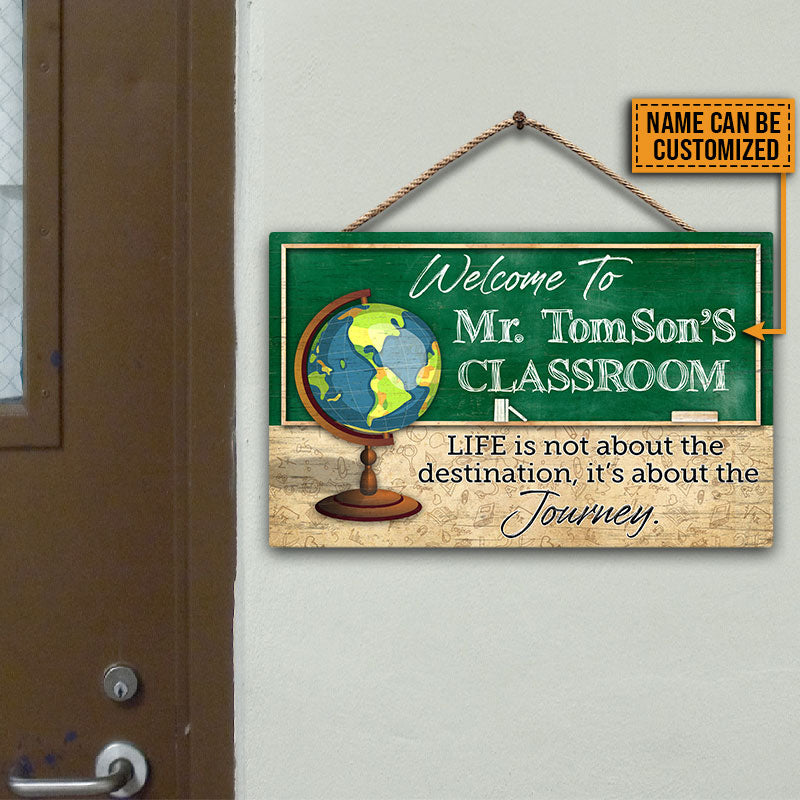 classroom door sign personalized