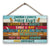 Listen To The Birds Farmhouse Decor Personalized Custom Wood Rectangle Sign
