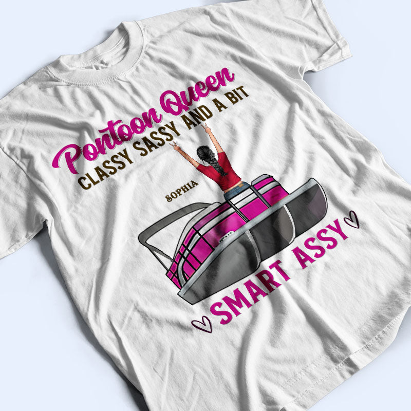Pontoon queen classy sassy and a bit assy Pontoon boat Gifts