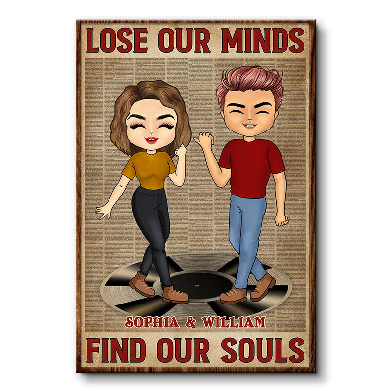 Lose Our Mind Find Our Soul - Dancing Couple - Personalized Custom Poster