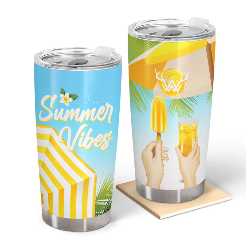 Summer Vibes Tumbler - Summer Drinkware Collection