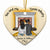 Times Infinity Couple - Personalized Custom Heart Ceramic Ornament