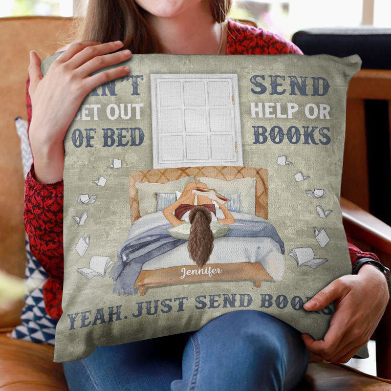 Just Send Books Reading - Personalized Custom Pillow