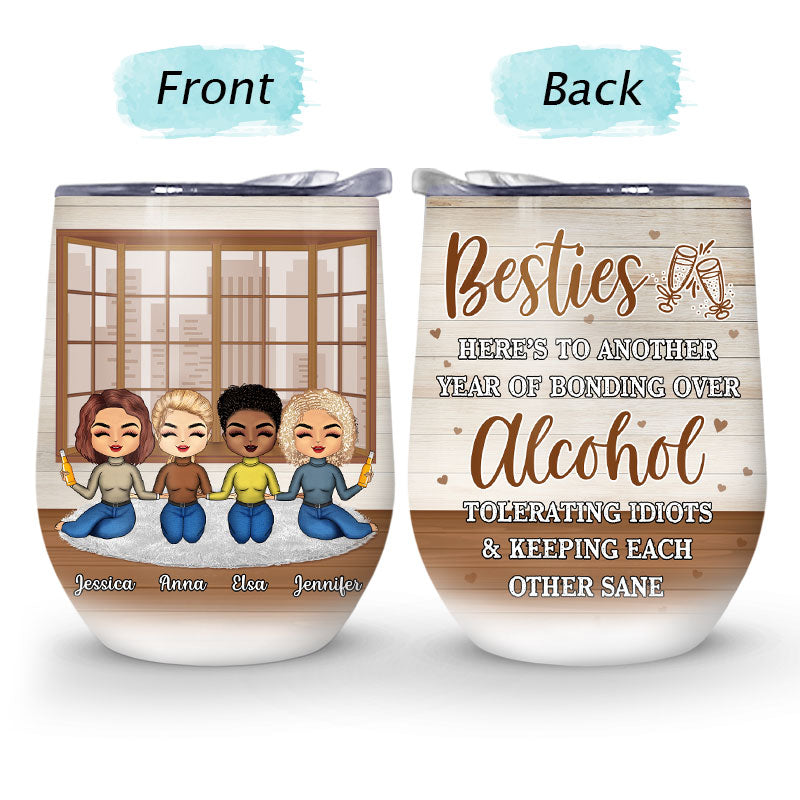 Like Mother Like Daughter Chibi - Personalized Wine Tumbler