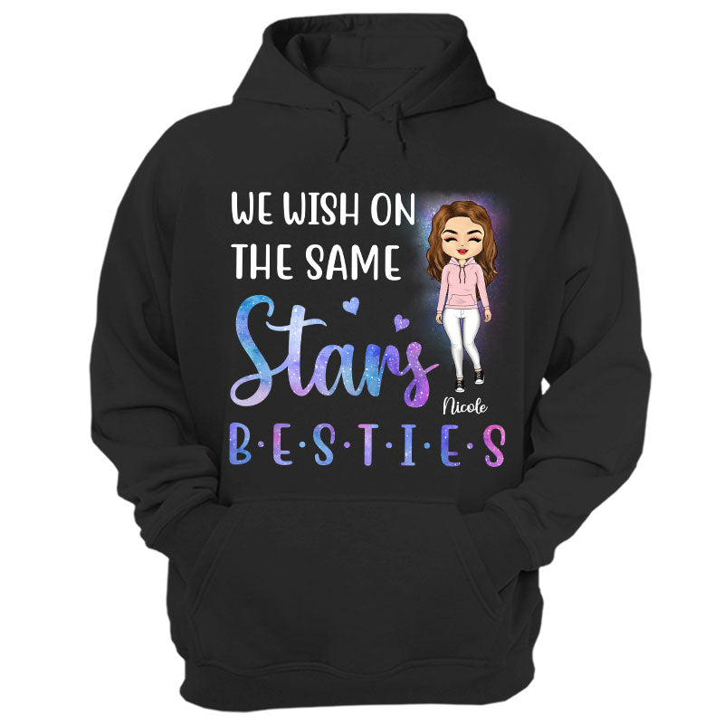 Bestie Gift For Bff Long Distance We Walk Under The Same Sun - Personalized Custom Hoodie