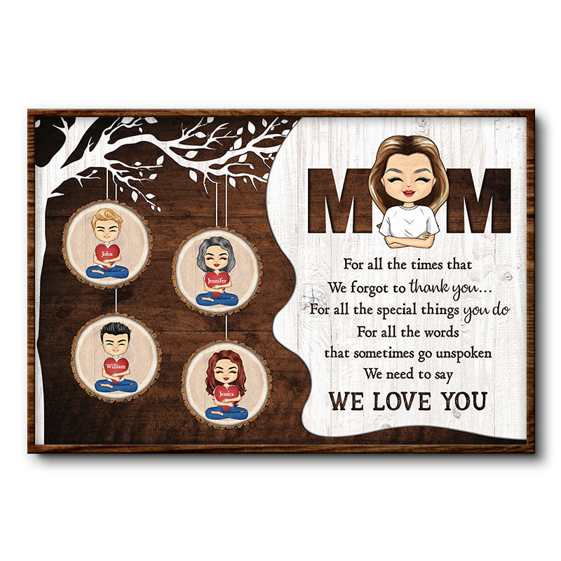 I Forgot To Thank You - Gift For Mom - Personalized Custom Poster