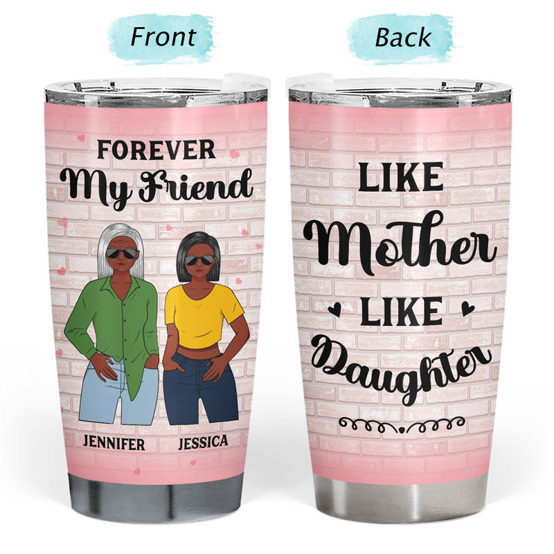 Behind Every Crazy Daughter Cool Mom Personalized Wine Tumbler