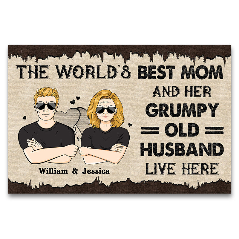 The World's Best Mother Best Wife - Gift For Mother - Personalized Custom Doormat