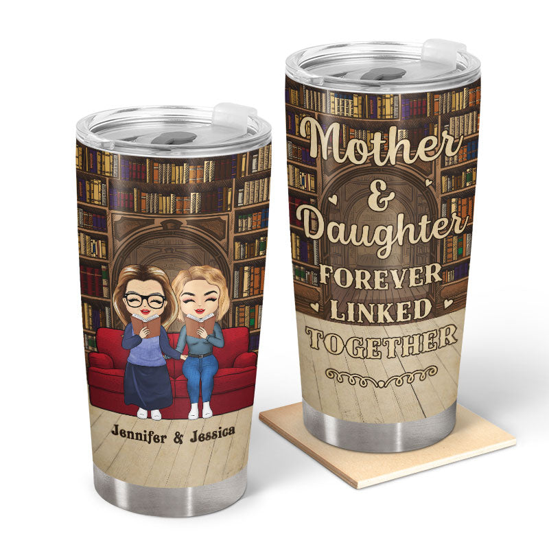 Reading Mother & Daughter I Am A Nerd - Personalized Custom Tumbler