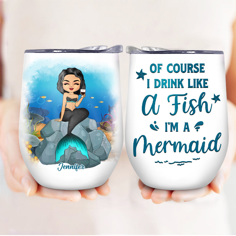 Like Mother Like Daughter Chibi - Personalized Wine Tumbler