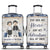 Couple My Home And My Adventure - Personalized Custom Luggage Cover