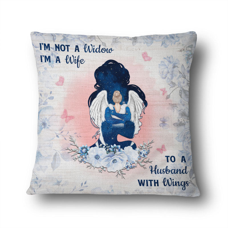 Husband With Wings - Memorial Gifts - Personalized Custom Pillow