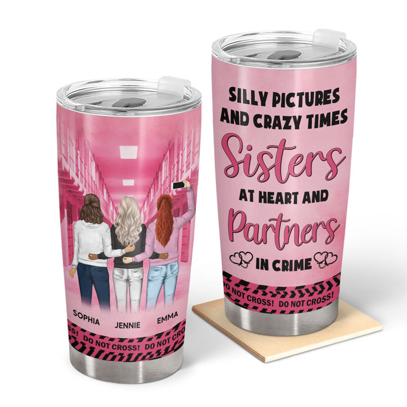 Silly Pictures And Crazy Times - Gift For Bestie - Personalized Custom Tumbler