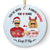 Christmas Keep It Up - Gift For Couples - Personalized Custom Circle Ceramic Ornament