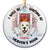 Christmas At Heaven's Door - Dog Cat Memorial - Personalized Custom Circle Ceramic Ornament