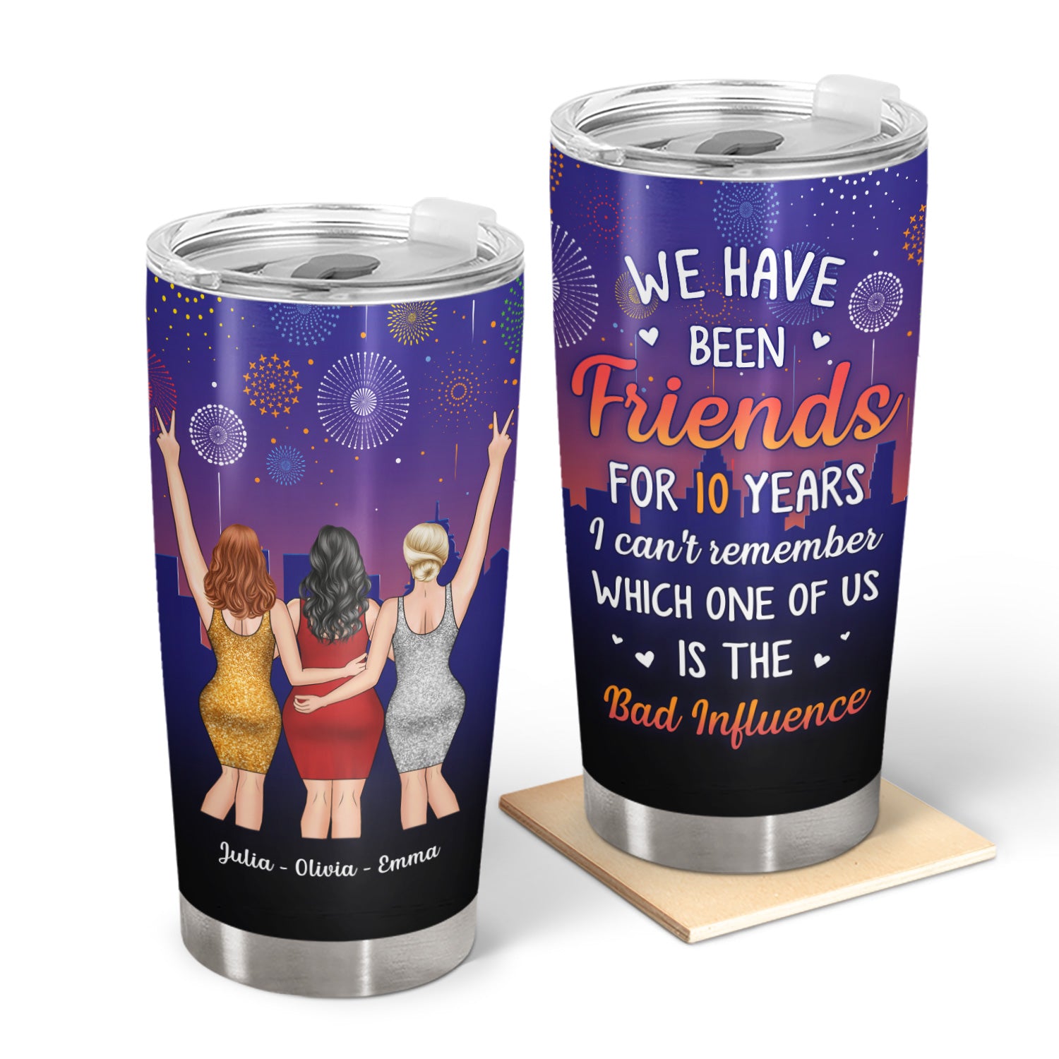 Which One Of Us - Gift For Bestie - Personalized Custom Tumbler