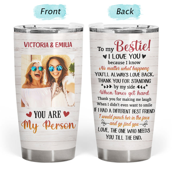 Friends 20 Ounce Stainless Steel White Tumbler, Friends Inspired Tumbler,  Hot or Cold Tumbler, Mother's Day Gift