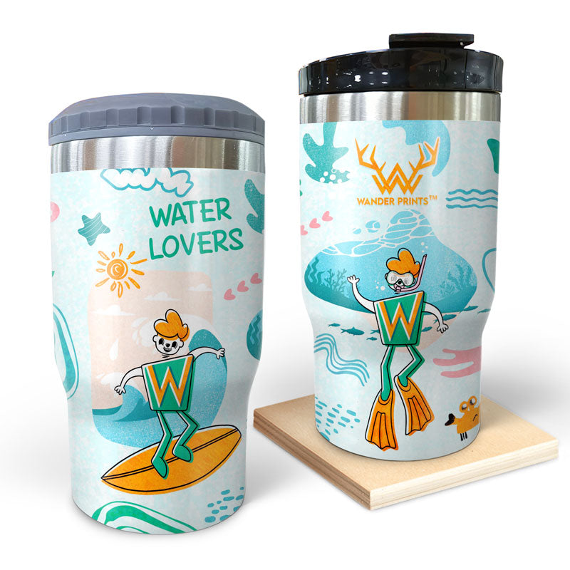 Might Be Water - Personalized Custom Triple 3 In 1 Can Cooler - Wander  Prints™