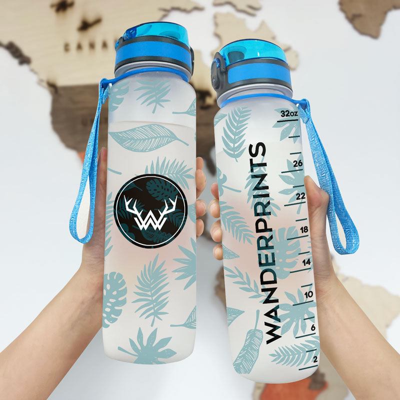 Water Tracking Bottle - Blue