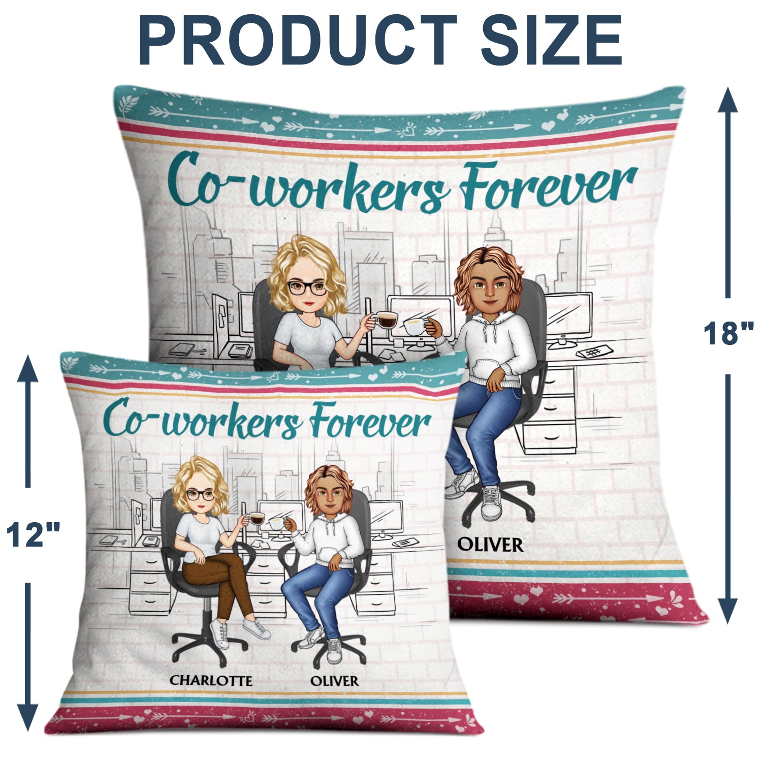 Print Ship - Buy Best Friends Forever Custom Printed Cushion Combo