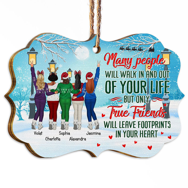 Many People Will Walk In And Walk Out - Christmas Gift For Besties - Personalized Custom Wooden Ornament