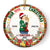 Our Christmas Together - Christmas Gift For Couples - Personalized Custom Circle Ceramic Ornament