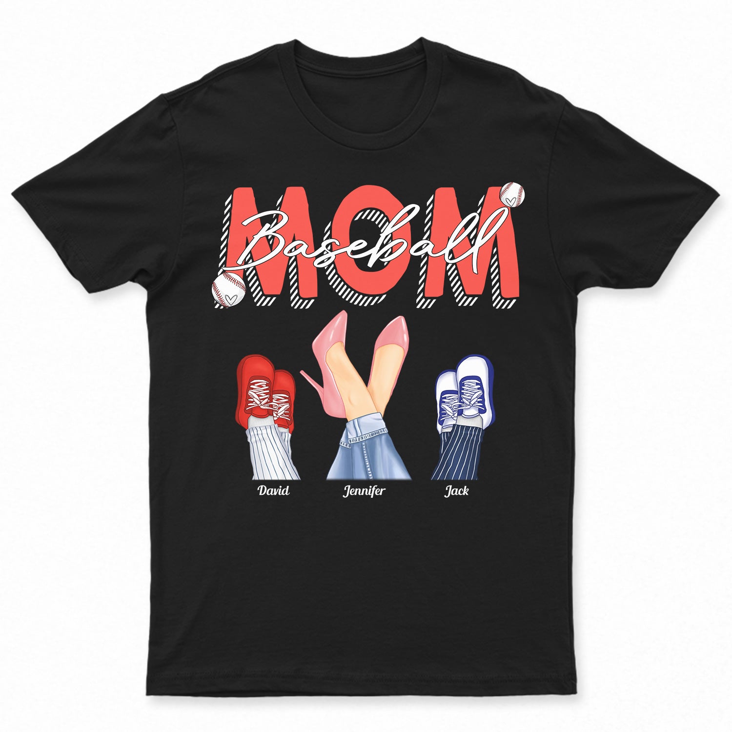 Baseball Mom - Gift For Mother, Gift For Mom - Personalized Custom T Shirt