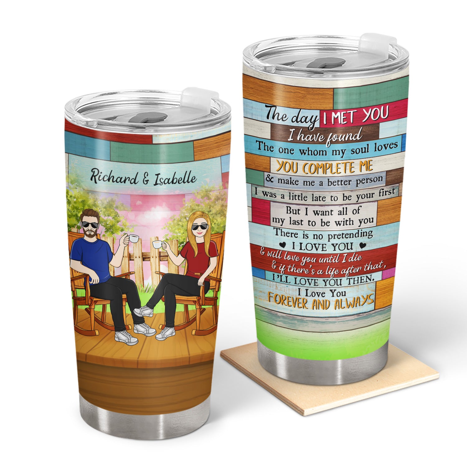 I Met You I Have Found - Gift For Couples - Personalized Custom Tumbler