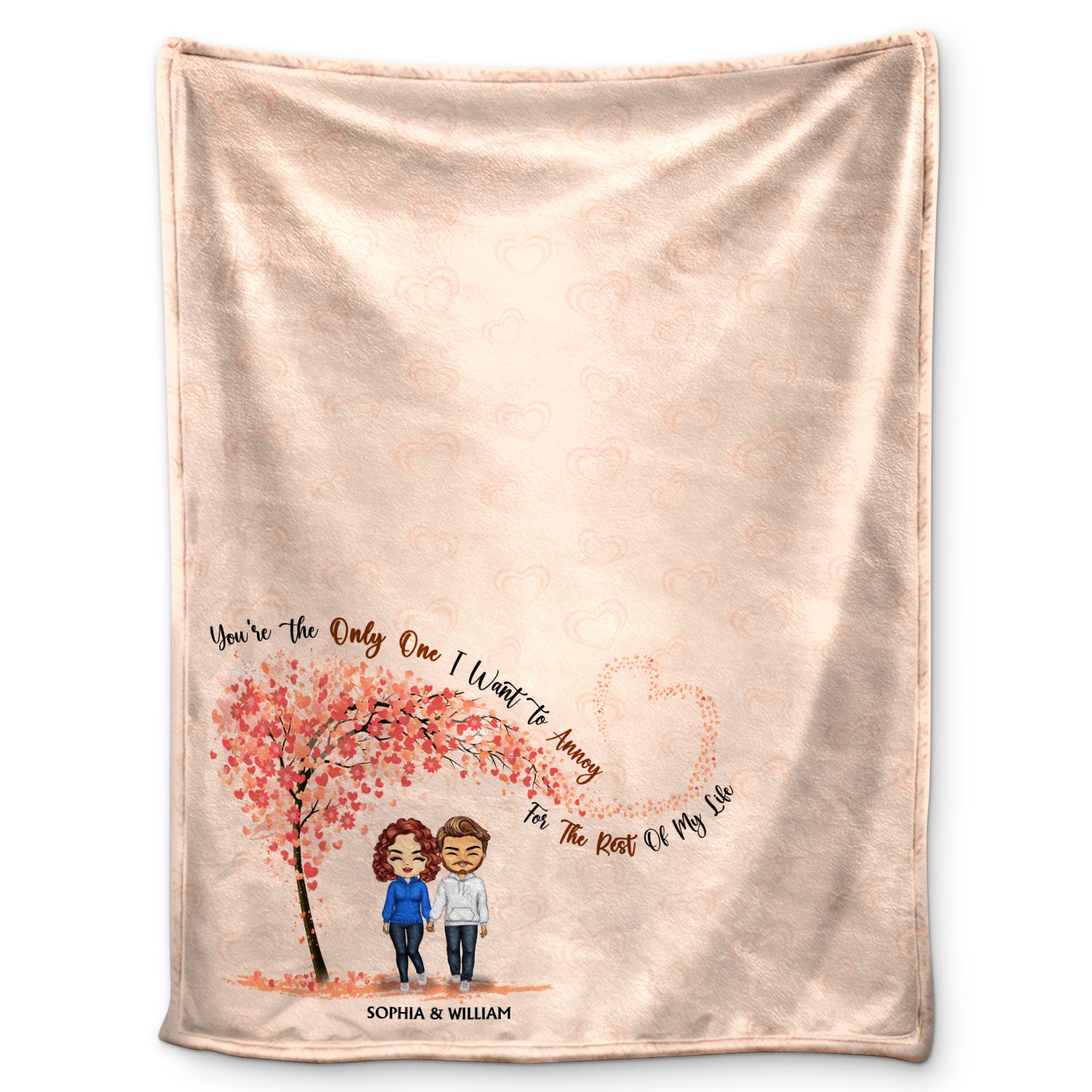 Annoy For The Rest Of My Life - Anniversary, Birthday Gift For Spouse, Lover, Husband, Wife, Boyfriend, Girlfriend, Couple - Personalized Custom Fleece Blanket