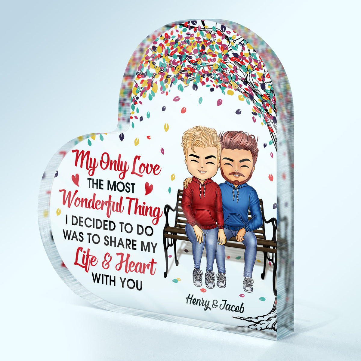 Our Love Story Couple Personalized Acrylic Plaque, Personalized Valentine  Gift for Couples, Husband, Wife, Parents, Lovers 