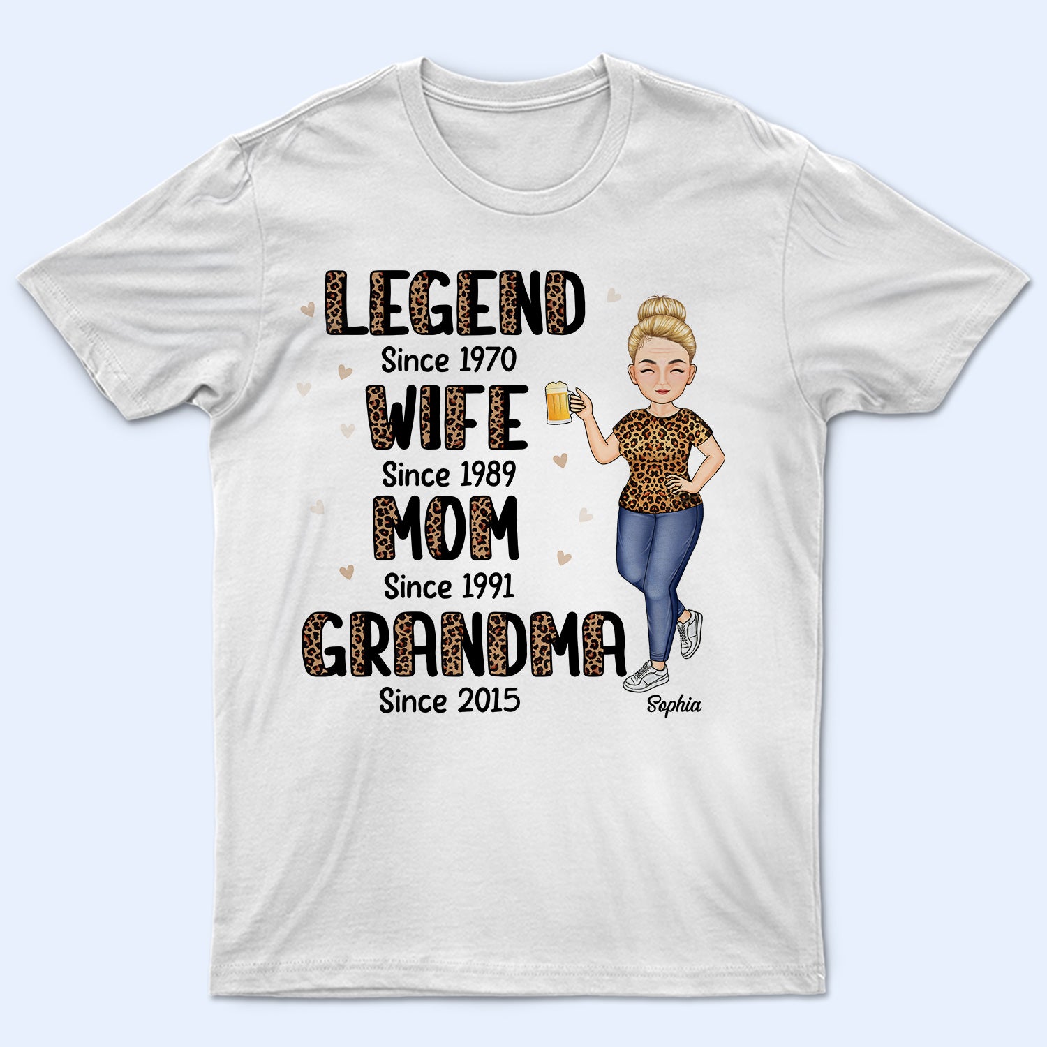 Legend Wife Mom Grandma - Gift For Mother And Grandmother - Personalized Custom T Shirt