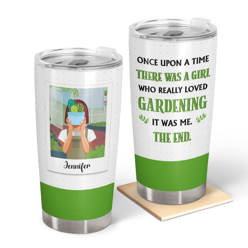 Once Upon A Time Gardening - Personalized Custom Tumbler
